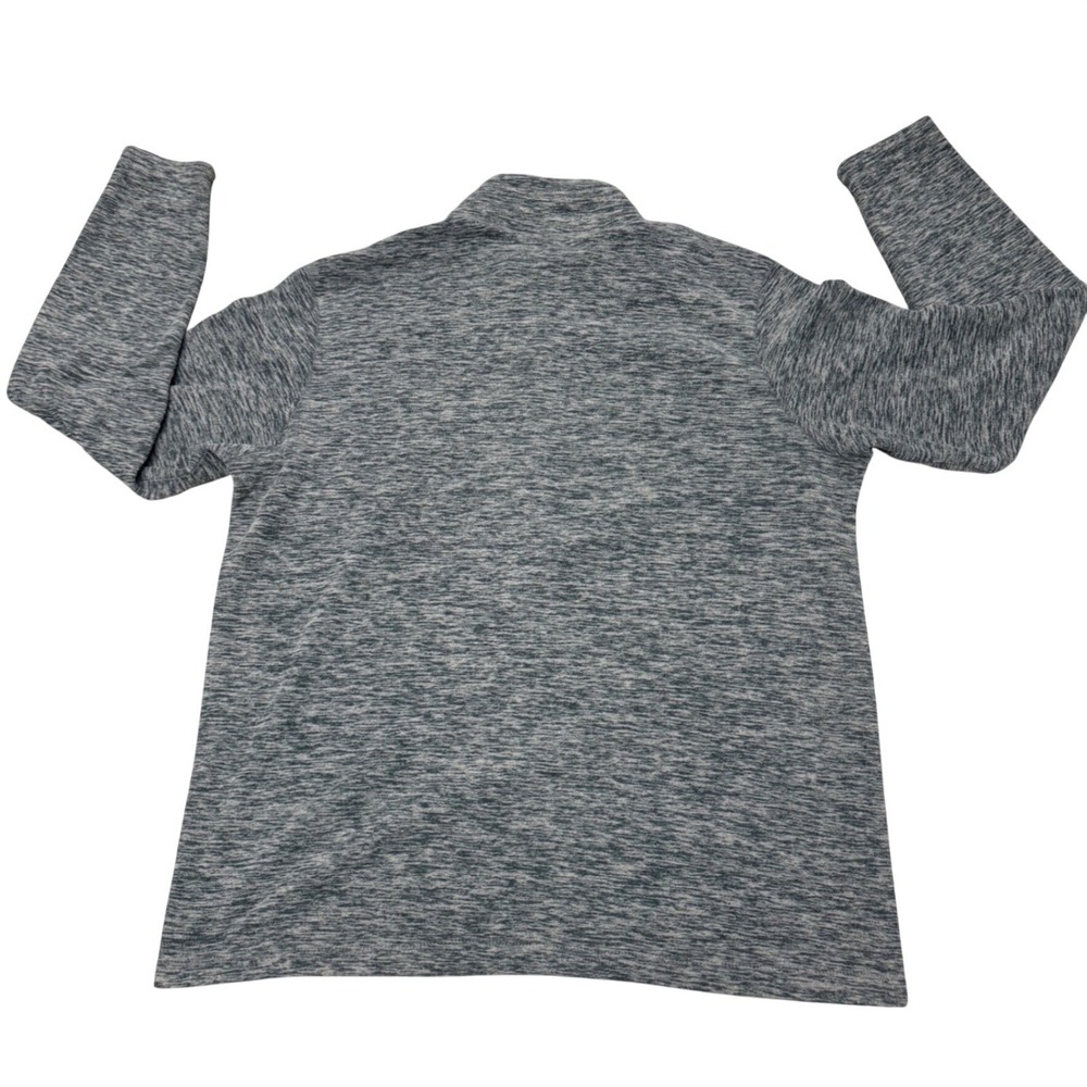 Eddie Bauer Mens XL Tall 1/4 Zip Fleece Pullover Gray Heather Outdoor Casual - Picture 2 of 7